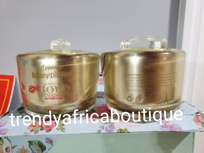 NEW BANGA: Levione Beauty diamond glow paris whitening gold face cream 50g x 1👌👌👌👌👌