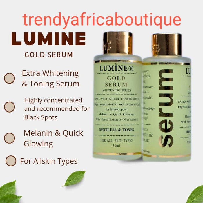 Sérum Et Lait Corporel Blanchissant Lumine - Teint éclatant, 500 Ml, FPS 5, à L'acide Kojique