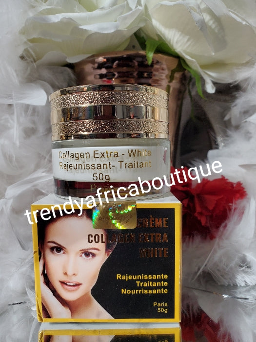 New Banga: Collagen Extra white face cream. Rejuvenates and treat facial cream👌👌. 50ml x 1 jar