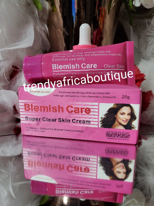 Blemish care super clear cream anti reaction tube cream. Against skin tags, rice dots, etc X 1. Whitening anti reactions for all skin types