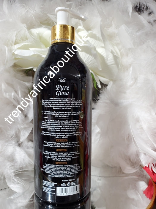 GCC Pure Glow with black seed. Radiant Beauty body lotion with kojic & Licorice 500mlx 1