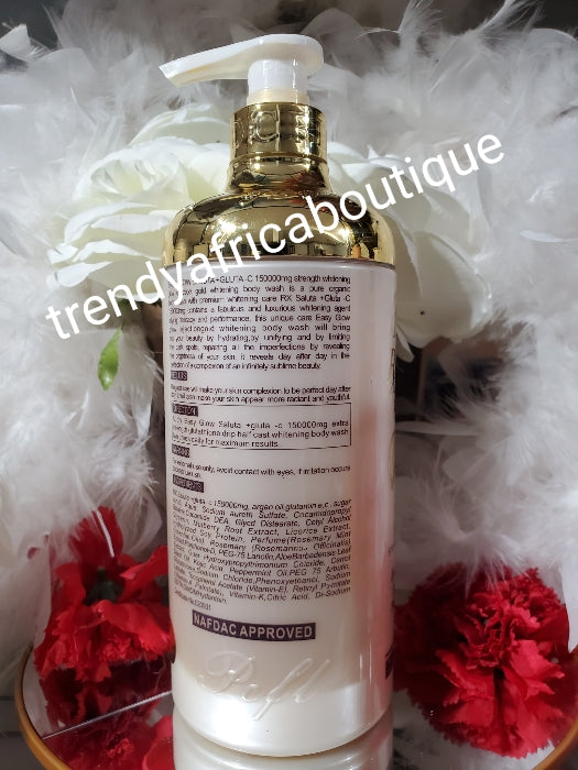 NEW PACKAGING; Easy Glow strong whitening shower gel 1000ml with Gluta C 180000mg. Fast action (Copy)