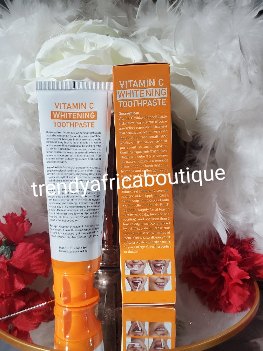 NEW BANGA!!! Blemish care Vitamin C whitening TOOTHPASTE. ODOR ELiminator, remove plaque, freshen breath, Whitens teeth. 120ml x 1