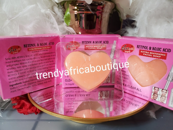 X 1 NEW BANGA Veetgold original. Retinol & kojic acid facial soap. Clean and clear 3riple action whitening miracle soap. X 1