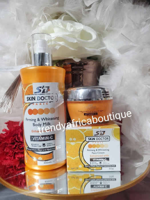 3pcs. New Banga from Z.D.L Skin Doctor paris skin firming and whitening body lotion, face cream  & exfoliating shower gel ENHANCED with essential oil  1000ml Shower gel