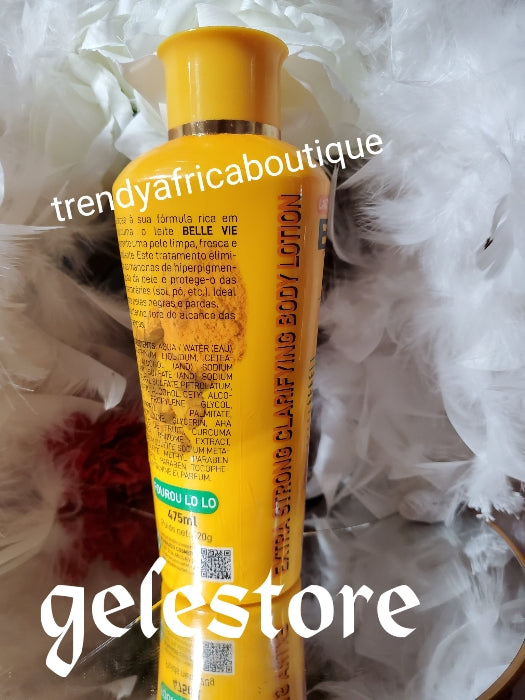 New products ALERT: Belle vie RICH Turmeric Extra strong clarifying lightening  Body lotion. Good base for your whitening pro mixing. 475ml x 1