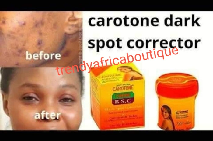 Light & Natural CAROTONE black spots corrector maxi effect concentrated cream. 30mlx1 apply only to affected area. Clears Sturborn Pimples, dark spots on knuckles and elbows