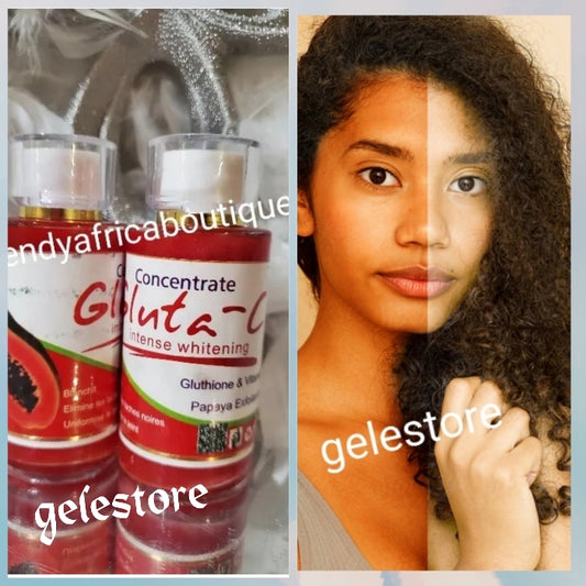 Gluta C-Konzentrat, intensives Aufhellungskonzentrat mit Papaya-Extrakten, Serum/Öl. 120 ml x 1. Glutathion- und Vitamin-C-Peeling 