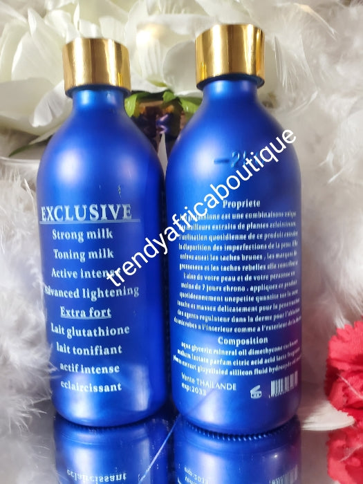 New banga!! Exclusive active intense advance lightening body lotion with Glutathion concentre & Glutathion Extra fort, skin perfector clarifying face cream