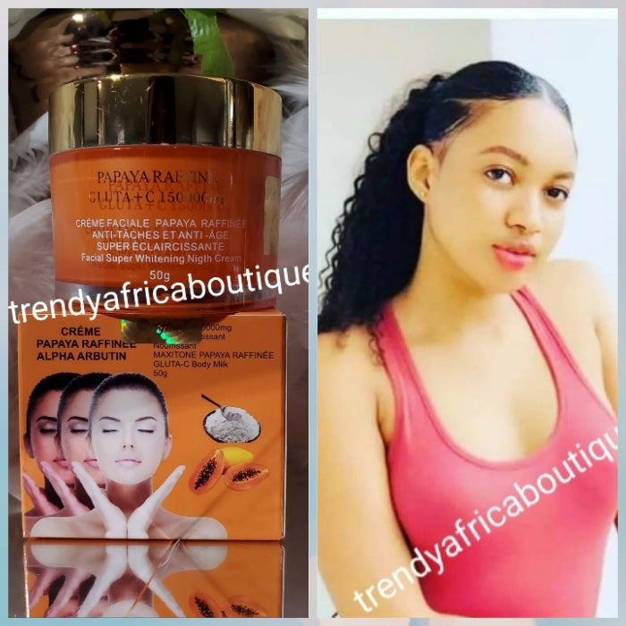 ANOTHER BANGA!!! Raffine Gluta C 150000mg maxitone with  papaya extracts. Whitening and glowing face cream. 50g jar x 1 super effective