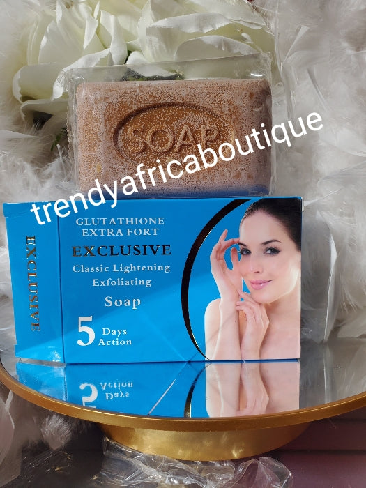 5 days Action. Glutathion Extra Fort Classic exclusive whitening, exfoliating soap for all skin typs. 200g x 1