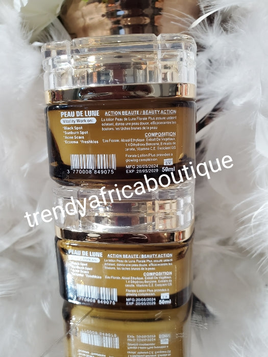 NEW ALERT: x 1 Jar Peau De Lune super lightening, Anti aging, anti sun burn, anti scars face Cream , anti ageing, anti sun burn and scars face cream with spf 50.