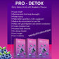 New Pro DETOX with royal blue berry flavor. Premium edution. 8gm x 15 sachet per box. Sold per box