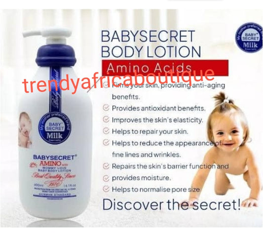 X 1 bottle Baby secret Amino acid baby body lotion from 0-month & up.  Protects baby skin from Birth. 💯 Satisfaction.