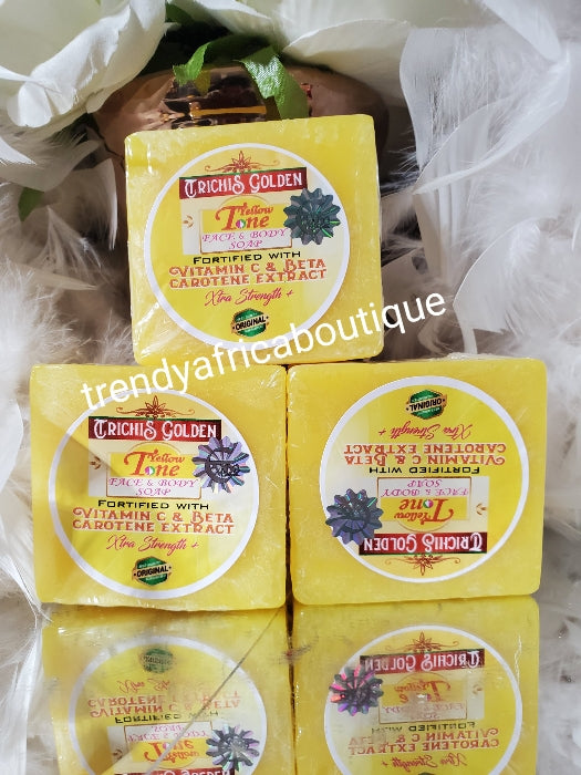 New product alerts: 3pcs. Set.  EVOB TRICHIS Golden Yellow Tone serum, face cream, bar soap  Beta carotene and Vitamin C, whitening vitamins .