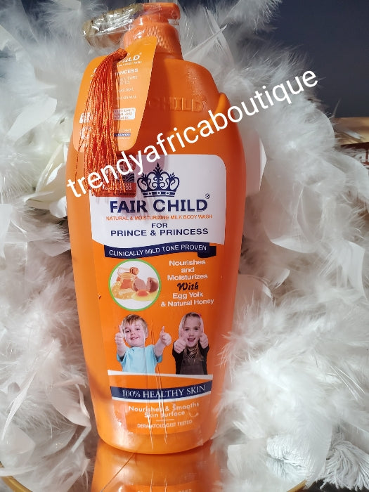 X 1 bottle. Fair child honey & egg yolk moisturizing shower gel. Clinically milk skin tone 1000ml x 1