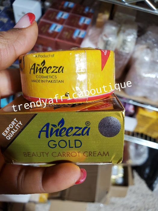 Original Aneeza Gold beauty carrot cream with carrot extracts and GLUTATHION Fades acne, pimples, Dark sports and under eye circles. 20gx 1 sale