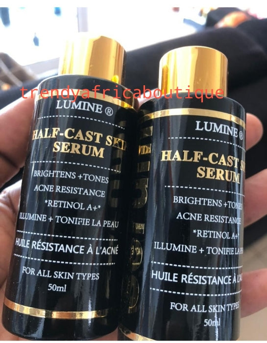 Another banga: 2pcs set of Lumine half cast lightening and toning body lotion & lumine half-cast serum. formulated with glutathion + kojic, Licorice etc. For all skin type