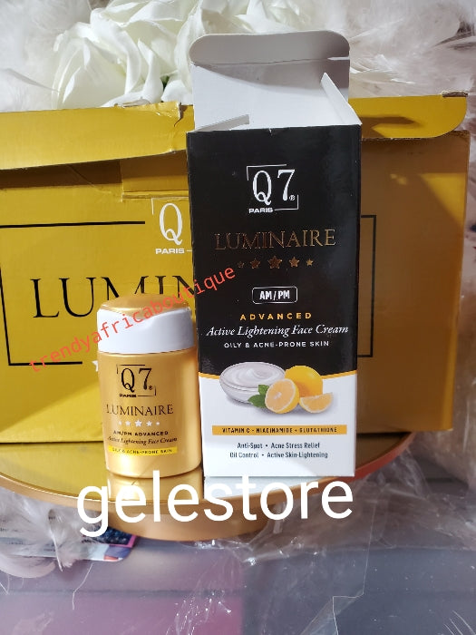 Q7 paris Luminaire AM/PM advance lightening face cream for oily and acne prone face. 30mlx1. SMALL BUT MIGHTY💪