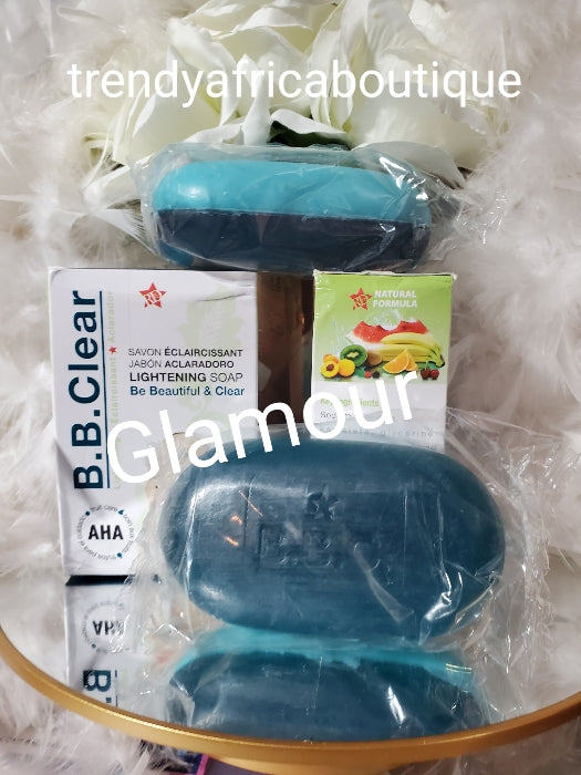 Authentic B.B Clear AHA lighening & Exfoliating soap with AHA. 190G X 1 SOAP SALE. anti sun burn & dark  spot for all skin type