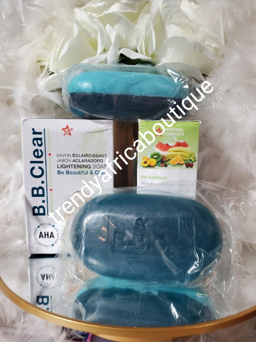 Authentic B.B Clear AHA lighening & Exfoliating soap with AHA. 190G X 1 SOAP SALE. anti sun burn & dark  spot for all skin type