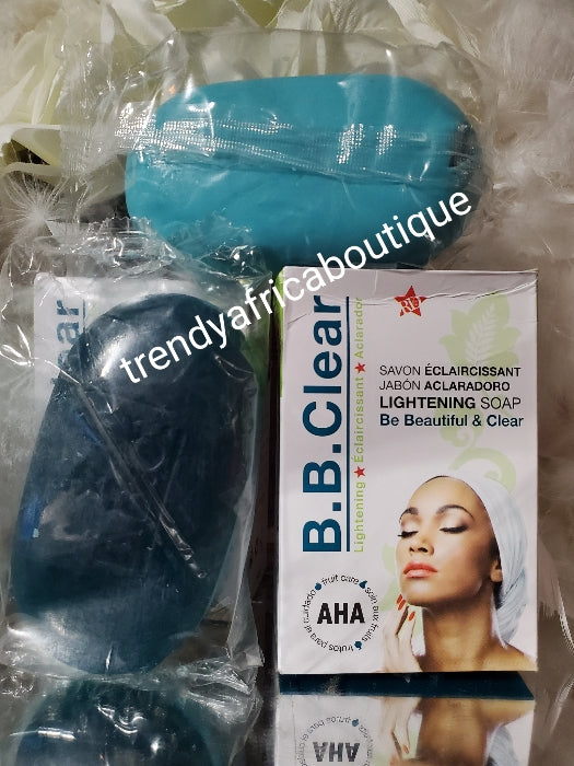 Authentic B.B Clear AHA lighening & Exfoliating soap with AHA. 190G X 1 SOAP SALE. anti sun burn & dark  spot for all skin type