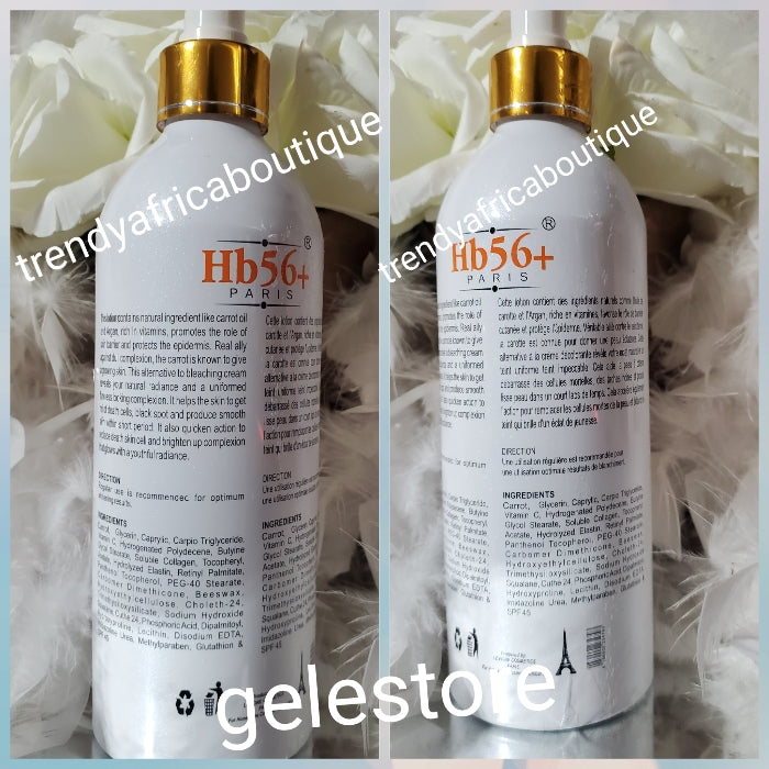 Another Bangar: Hb56+ Paris intensive Carotte. Multi vitamin toning body body lotion with carrot extracts & vitamin C. 500ml x 1. Spf45