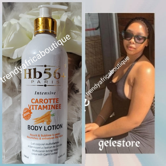 Another Bangar: Hb56+ Paris intensive Carotte. Multi vitamin toning body body lotion with carrot extracts & vitamin C. 500ml x 1. Spf45