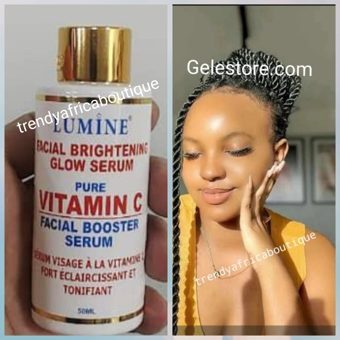 X 1 Lumine pure vitamin C face & body brightening  and glowing serum. 50ml x 1. Anti dark spots.