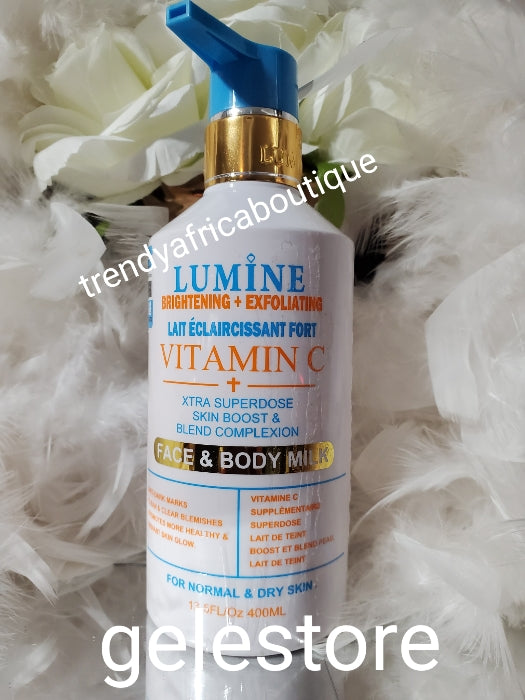 Another Banga: 2pcs. Lotion + serum LUMINE brightening & exfoliating face & body lotion based on turmeric root extracts & vitamin C. Xtra super dose skin boost &  blend complexion body milk