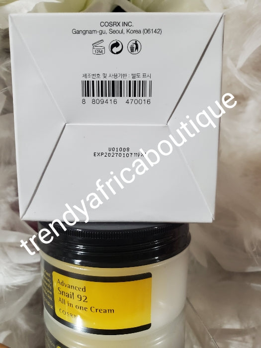 AnotherBanga!! 💯 Authentic Cosrx Advance snail mucin. 96 ALL IN ONE face cream  & the Power repairing essence serum formulated with 92% snail secretion filtrate to promote a natural  healthy plum glowing complexion