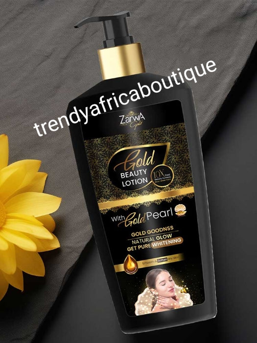 Another Bangar!! Zarwa Gold 3x whitening beauty lotion with gold pearl. Natural pure whitening and glowing body lotion  400ml x 1 bottle👌👌👌