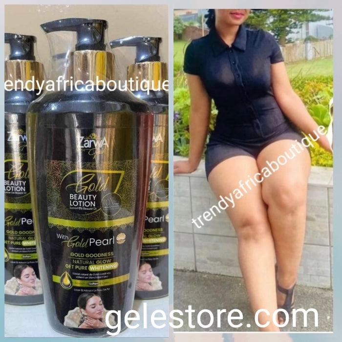 Another Bangar!! Zarwa Gold 3x whitening beauty lotion with gold pearl. Natural pure whitening and glowing body lotion  400ml x 1 bottle👌👌👌