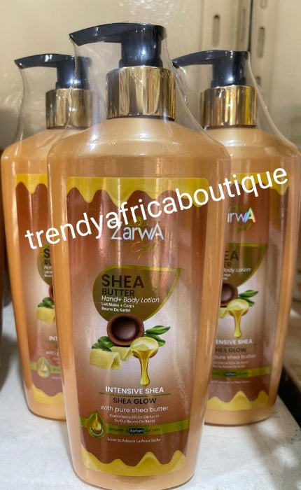 Another Bangar!! Zarwa Gold pure Shea butter body lotion. Intensive Shea Glow with pure shea butter & vitamin C. 10x fast action in 7 days. Revive dry skin. 400mlx 1