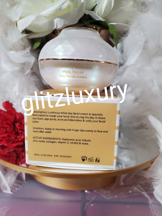 2pcs Banga for a Luminous clean & clear face: glitzluxury Luminous white REPAIR day face cream & soap. PREMIUM RADIANCE. multi purpose action 👌👌👌