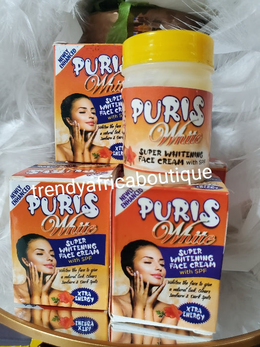 Another banga: x 2 jar. Puris White  super whitening face cream with sun protection 30g x 2. Younger looking skin