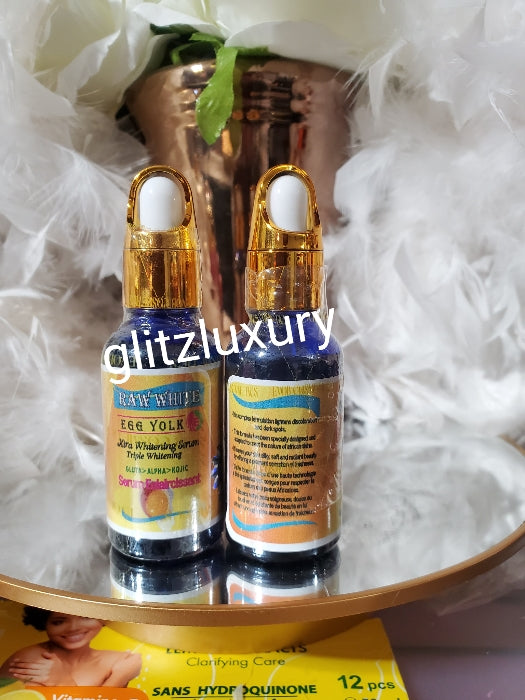 2pcs. Breaking NEWS!!🔥 BANGA Glitzluxury Asian Halfcast whitening body cream 7X PLUS & Evob Raw white Egg yolk xtra whitening serum. FAST ACTION AGAINST Hyperpigmentation, dark knuckles, green veins, blemishes varicose veins.💯 ORGANIC