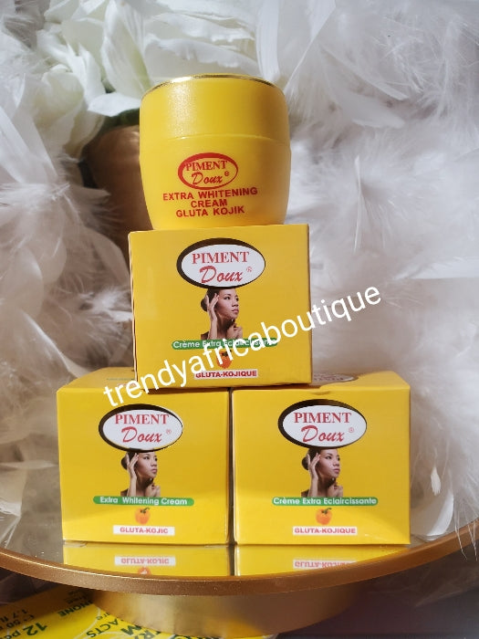 Sale: 3 pack Piment Doux Extra whitening cream. dark spots corrector and unuversal corrector of face cream 30g x 3 pack