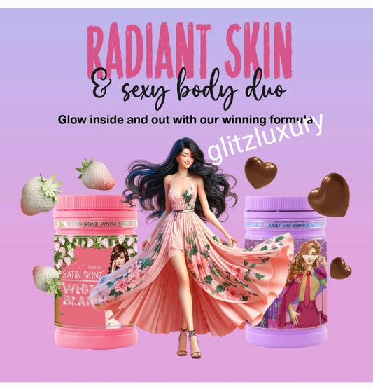 👌👌 Sexy body & Radiant skin: 2pcs Satin Skinz Whita Blanc & Mirifica Burst up powder supplements 5x more effective in skin brightening, butt & boobs enhancement Treat hyperpigmentation, diminish acne & scar. 800g jar + free 3 sachets