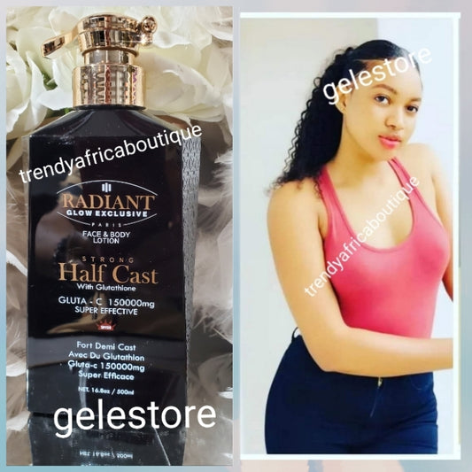 New Banga: RADIANT GLOW EXCLUSIVE PARIS FACE & BODY LOTION. Strong half cast with glutathion, collagen, AHA, RETINOL 500ml x 1