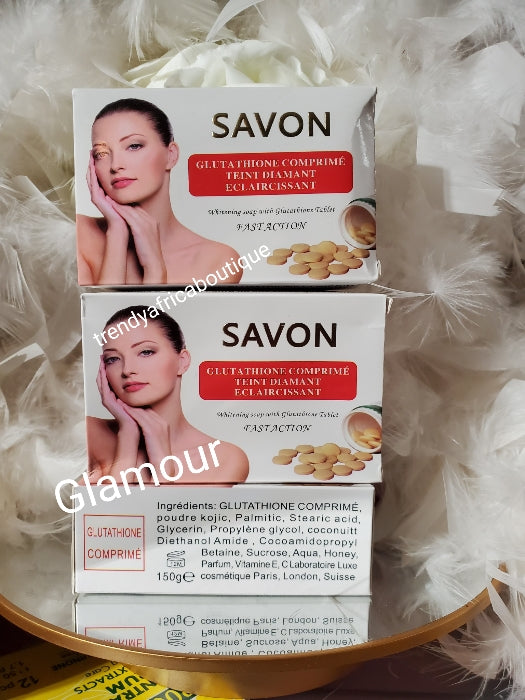 1 bar soap Sale: Authentic Glutathione comprime Fast action whitening & exfoliating face and body soap. 200g x 1 bar