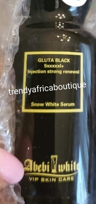 abebi white glutathione injection One Bottle Sale! Abebi white Gluta Black 5xxxxx + Snow white serum/oil – Trendy Africa Boutique