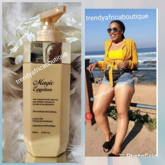 Magic Egyptian Luxery Hautaufhellung/Behandlung, Körperlotion, Anti-Flecken, 500 ml. Formuliert. Mit Pflanzenextrakten &amp; Glutathion. Sichtbare Unterschiede in 7 Tagen. 