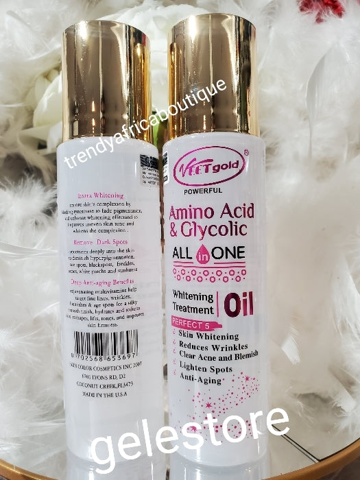 New alert: 1 bottle sale: Veetgold  Amino acid & Glycolic ALL IN ONE whitening treatment oil. Anti aging, anti acne/ redness 150ml x 1