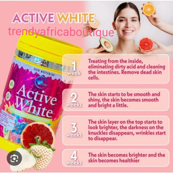 ANOTHER BANGA from phyto DSM headquarter: Active White Glutathion collagen glow vanilla flavor. Skin whitening supplements 800g x 1. Anti aging, anti wrinkles, smooth skin, fluffy white