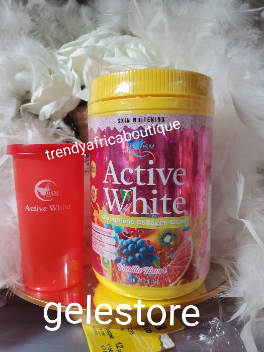 ANOTHER BANGA from phyto DSM headquarter: Active White Glutathion collagen glow vanilla flavor. Skin whitening supplements 800g x 1. Anti aging, anti wrinkles, smooth skin, fluffy white