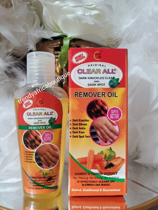 2pcs Banga; Clear All dark knuckles clear & dark spots remover oil + cream set: Super active with carrot & Papaya x 2 💯 Satisfaction 👌