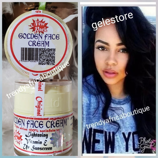 3 jar sale: Authentic/Original Golden face triple action whitening face cream. Fades dark spot, acne, pimples,  dark under eye from the face. For all skin type. AUTHORIZED U.S.D DISTRIBUTOR!!!