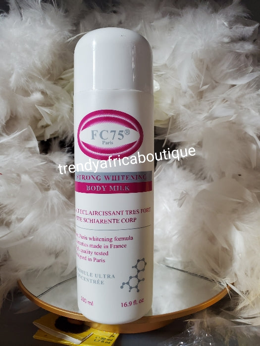 2pcs. Banga: FC75 Paris strong whitening body milk 500ml  & shower gel 1000ml