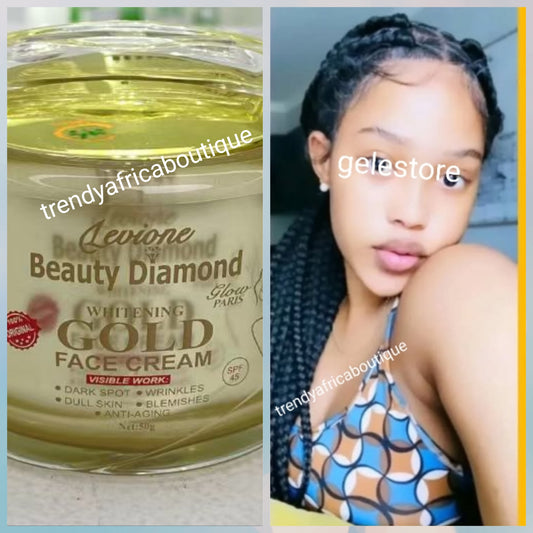 Another Bangar: Levione Beauty diamond glow paris whitening gold face cream 50g x 1👌👌👌👌👌